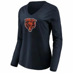 Fanatics Branded Women's Navy Chicago Bears Primary Logo Long Sleeve V-Neck T-Shirt 8 Fanatics Branded Women's Navy Chicago Bears Primary Logo Long Sleeve V-Neck T-Shirt -Fanatics DSCO1135753392 1320 ALT2