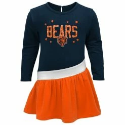 Outerstuff Girls Preschool Navy/Orange Chicago Bears Heart To Heart Jersey Tri-Blend Dress 8 Outerstuff Girls Preschool Navy/Orange Chicago Bears Heart To Heart Jersey Tri-Blend Dress -Fanatics DSCO1136249295 ANGEBL ALT2