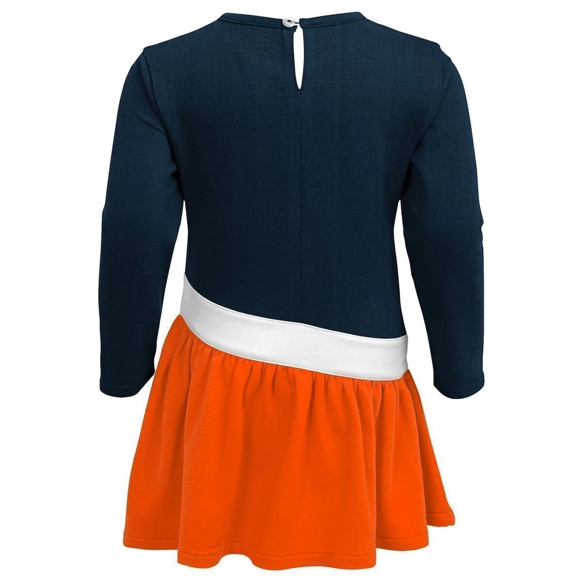 Outerstuff Girls Preschool Navy/Orange Chicago Bears Heart To Heart Jersey Tri-Blend Dress 6 Outerstuff Girls Preschool Navy/Orange Chicago Bears Heart To Heart Jersey Tri-Blend Dress - Image 4