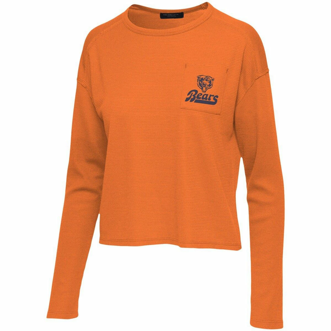 Junk Food Women's Orange Chicago Bears Pocket Thermal Long Sleeve T-Shirt 5 Junk Food Women's Orange Chicago Bears Pocket Thermal Long Sleeve T-Shirt - Image 3