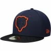New Era Men's Navy/Black Chicago Bears 2021 NFL Sideline Road 59FIFTY Fitted Hat 1 New Era Men's Navy/Black Chicago Bears 2021 NFL Sideline Road 59FIFTY Fitted Hat -Fanatics DSCO1136449446 ECL7
