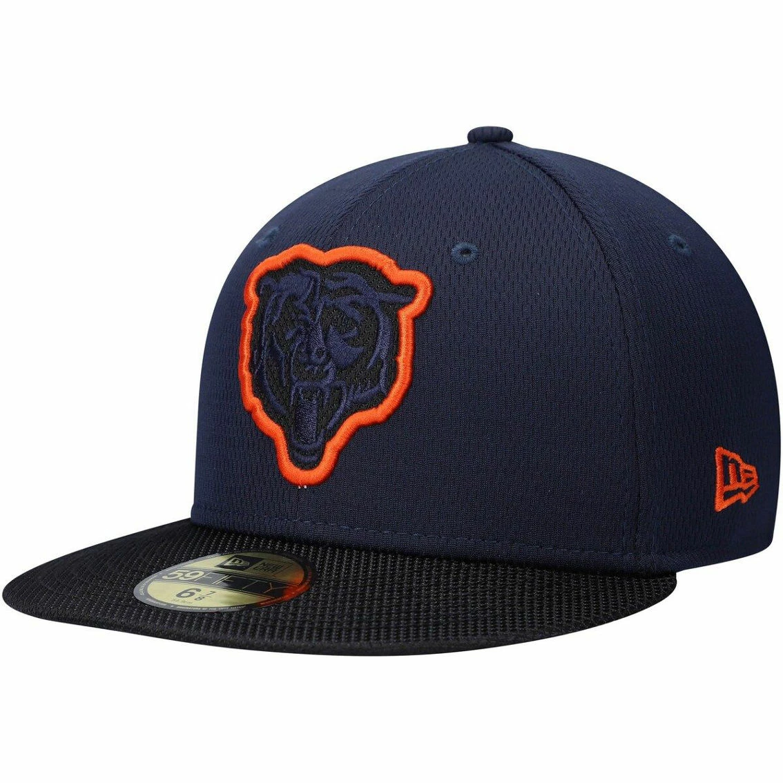 New Era Men's Navy/Black Chicago Bears 2021 NFL Sideline Road 59FIFTY Fitted Hat 3 New Era Men's Navy/Black Chicago Bears 2021 NFL Sideline Road 59FIFTY Fitted Hat