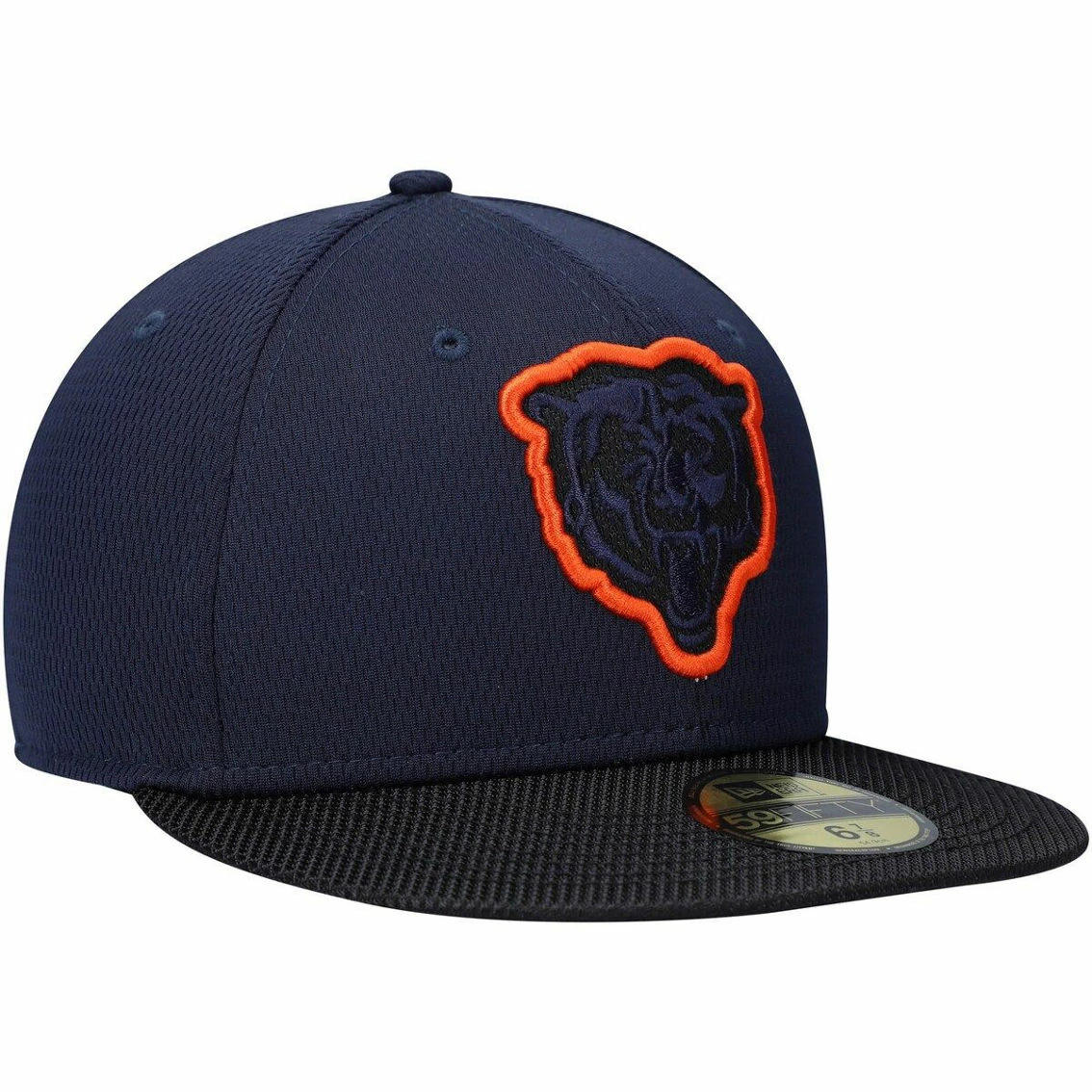 New Era Men's Navy/Black Chicago Bears 2021 NFL Sideline Road 59FIFTY Fitted Hat 6 New Era Men's Navy/Black Chicago Bears 2021 NFL Sideline Road 59FIFTY Fitted Hat - Image 4