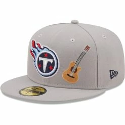 New Era Men's Gray Tennessee Titans City Describe 59FIFTY Fitted Hat