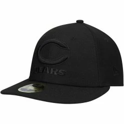 New Era Men's Black Chicago Bears Wordmark Black On Black Low 59FIFTY II Fitted Hat 7 New Era Men's Black Chicago Bears Wordmark Black On Black Low 59FIFTY II Fitted Hat -Fanatics DSCO1136748898 1007 ALT1