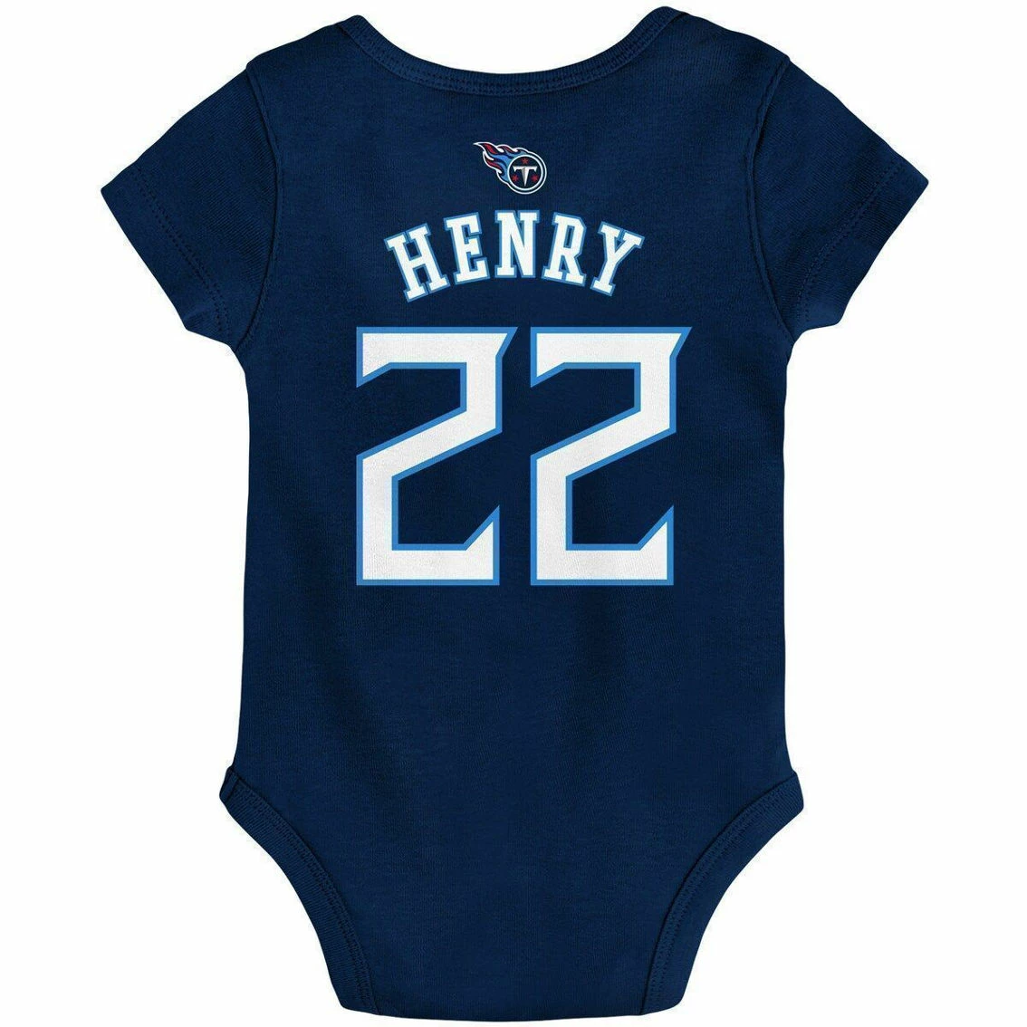Outerstuff Infant Derrick Henry Navy Tennessee Titans Mainliner Player Name & Number Bodysuit 6 Outerstuff Infant Derrick Henry Navy Tennessee Titans Mainliner Player Name & Number Bodysuit - Image 4