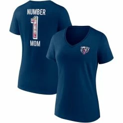 Fanatics Branded Women's Navy Chicago Bears Team Mother's Day V-Neck T-Shirt
