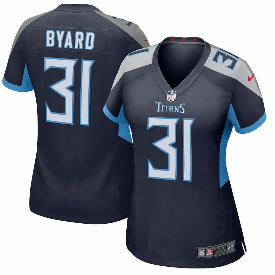 Nike Women's Kevin Byard Navy Tennessee Titans Player Game Jersey 4 Nike Women's Kevin Byard Navy Tennessee Titans Player Game Jersey - Image 2