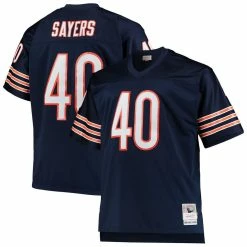 Mitchell & Ness Men's Gale Sayers Navy Chicago Bears Big & Tall 1969 Retired Player Replica Jersey