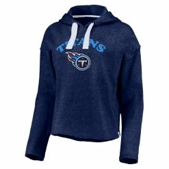 Fanatics Branded Women's Heathered Navy Tennessee Titans Historic Logo Sport Resort Vintage Arc Cropped Raw Edge Pullover Hoodie 8 Fanatics Branded Women's Heathered Navy Tennessee Titans Historic Logo Sport Resort Vintage Arc Cropped Raw Edge Pullover Hoodie -Fanatics DSCO1136758043 SXT5 ALT2
