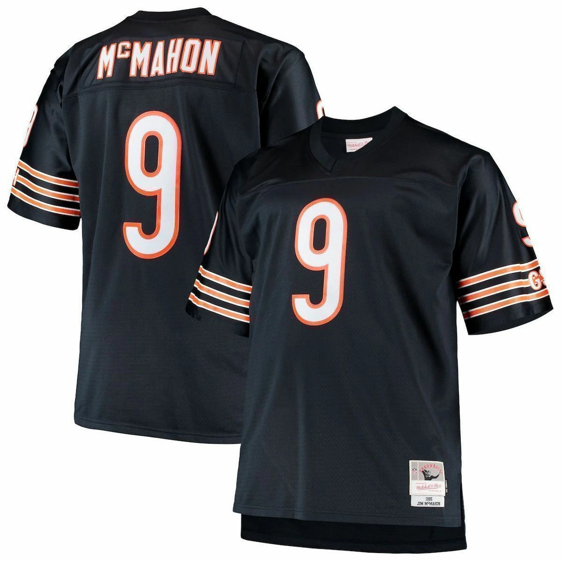 Mitchell & Ness Men's Jim McMahon Navy Chicago Bears Big & Tall 1985 Retired Player Replica Jersey 4 Mitchell & Ness Men's Jim McMahon Navy Chicago Bears Big & Tall 1985 Retired Player Replica Jersey - Image 2
