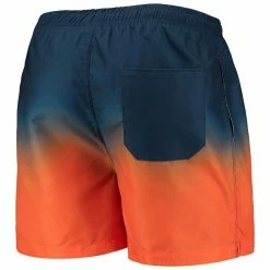 FOCO Men's Navy/Orange Chicago Bears Retro Dip-Dye Swim Shorts -Fanatics DSCO1136758176 ANGEBL ALT3