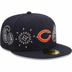 New Era Men's Navy Chicago Bears Bandana 59FIFTY Fitted Hat -Fanatics DSCO1136758315 1320 ALT3