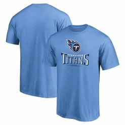 Fanatics Branded Men's Light Blue Tennessee Titans Team Lockup Logo T-Shirt