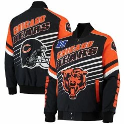 G-III Sports By Carl Banks Men's Navy/Orange Chicago Bears Extreme Strike Cotton Twill Full-Snap Jacket 7 G-III Sports By Carl Banks Men's Navy/Orange Chicago Bears Extreme Strike Cotton Twill Full-Snap Jacket -Fanatics DSCO1136758370 ANGEBL ALT1