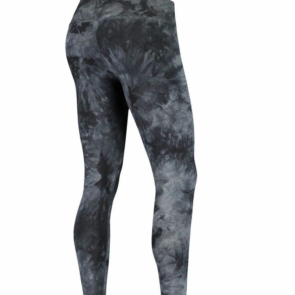 Concepts Sport Women's Black Tennessee Titans Burst Tie-Dye Leggings 6 Concepts Sport Women's Black Tennessee Titans Burst Tie-Dye Leggings - Image 4