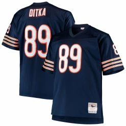Mitchell & Ness Men's Mike Ditka Navy Chicago Bears Big & Tall 1966 Retired Player Replica Jersey