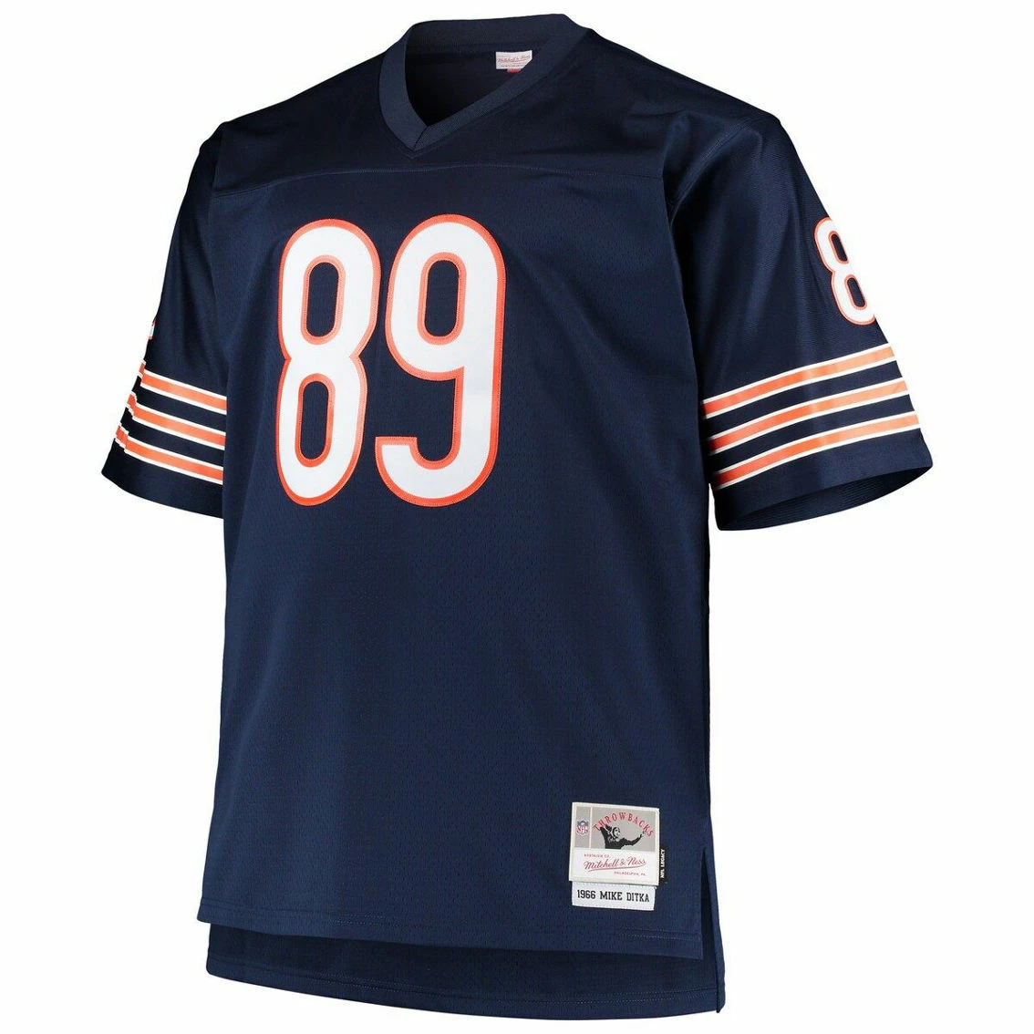 Mitchell & Ness Men's Mike Ditka Navy Chicago Bears Big & Tall 1966 Retired Player Replica Jersey 5 Mitchell & Ness Men's Mike Ditka Navy Chicago Bears Big & Tall 1966 Retired Player Replica Jersey - Image 3