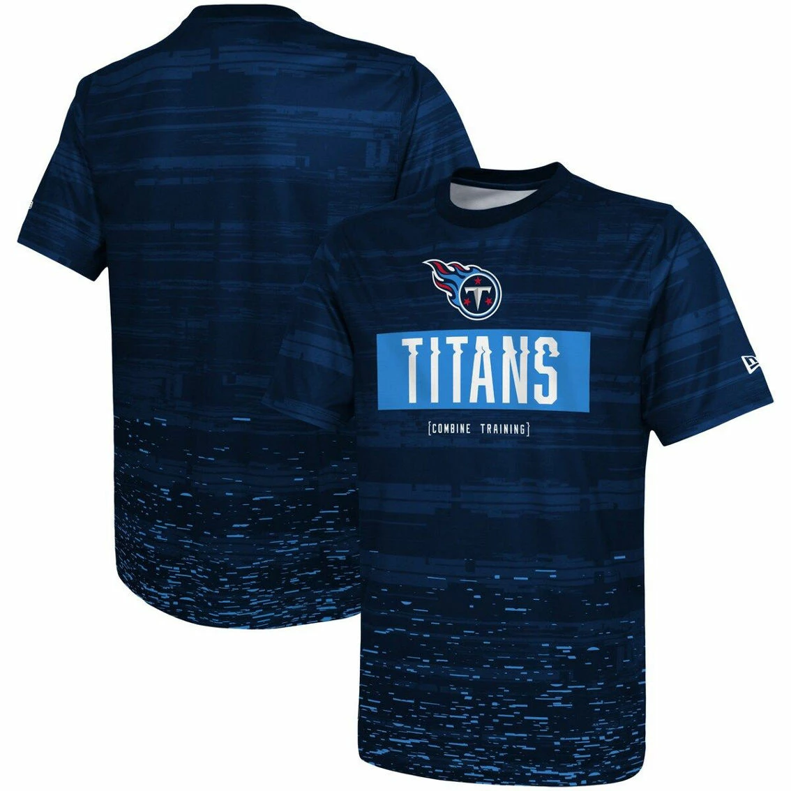 New Era Men's Navy Tennessee Titans Combine Authentic Sweep T-Shirt 3 New Era Men's Navy Tennessee Titans Combine Authentic Sweep T-Shirt