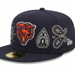New Era Men's Navy Chicago Bears Bandana 59FIFTY Fitted Hat