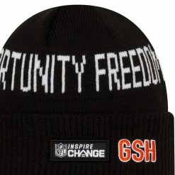 Men's New Era Black Chicago Bears Team Social Justice Cuffed Knit Hat 7 Men's New Era Black Chicago Bears Team Social Justice Cuffed Knit Hat -Fanatics DSCO1136759896 1007 ALT2