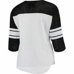 G-III 4Her By Carl Banks Women's White/Black Cincinnati Bengals First Team Three-Quarter Sleeve Mesh T-Shirt -Fanatics DSCO1136759901 3550 ALT3