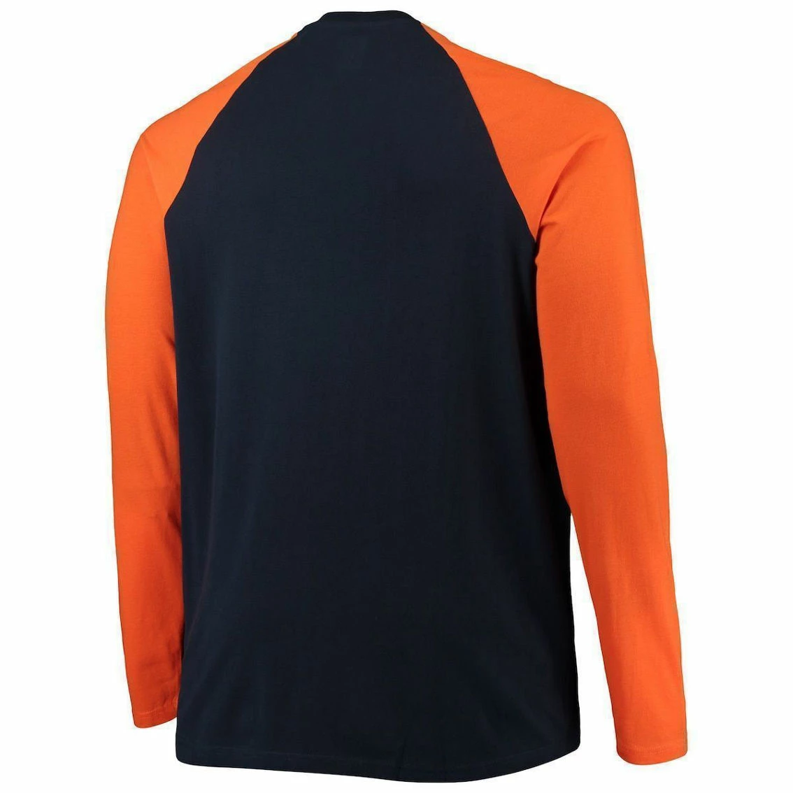 New Era Men's Navy/Orange Chicago Bears Big & Tall League Raglan Long Sleeve T-Shirt 6 New Era Men's Navy/Orange Chicago Bears Big & Tall League Raglan Long Sleeve T-Shirt - Image 4
