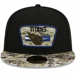New Era Men's Black/Camo Tennessee Titans 2021 Salute To Service 59FIFTY Fitted Hat 8 New Era Men's Black/Camo Tennessee Titans 2021 Salute To Service 59FIFTY Fitted Hat -Fanatics DSCO1136760118 1007 ALT2