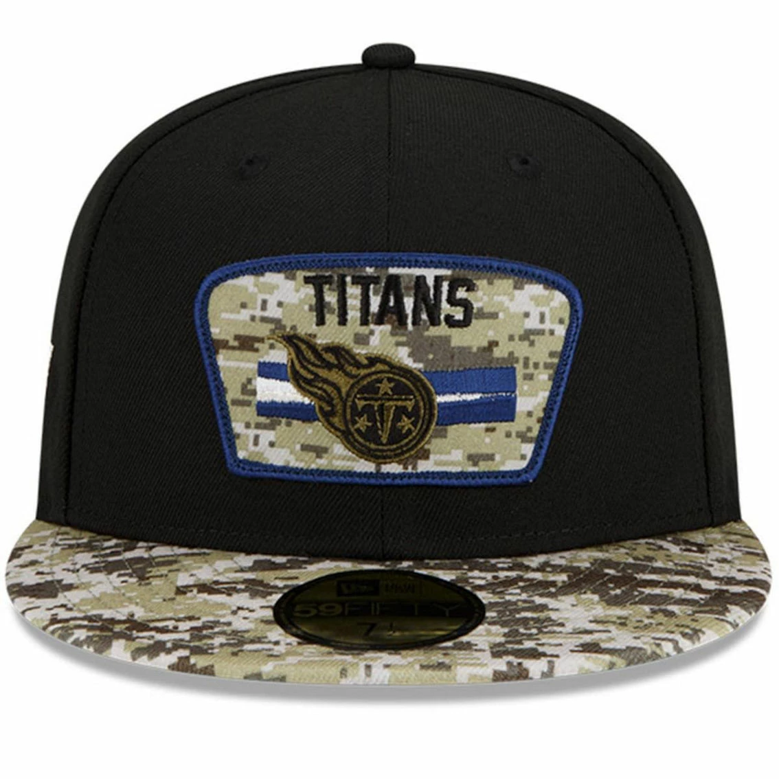 New Era Men's Black/Camo Tennessee Titans 2021 Salute To Service 59FIFTY Fitted Hat 5 New Era Men's Black/Camo Tennessee Titans 2021 Salute To Service 59FIFTY Fitted Hat - Image 3