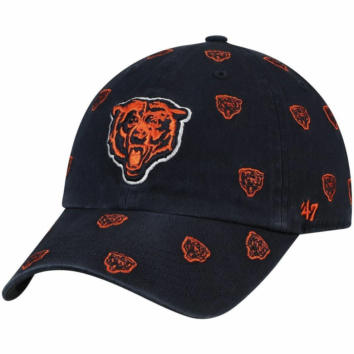 '47 Women's Navy Chicago Bears Confetti Clean Up Adjustable Hat 4 '47 Women's Navy Chicago Bears Confetti Clean Up Adjustable Hat - Image 2