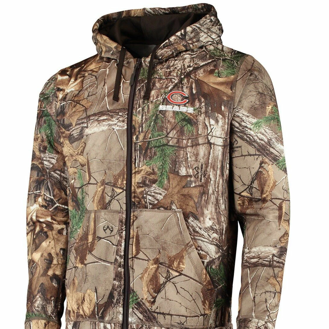 Dunbrooke Men's Realtree Camo Chicago Bears Trophy Tech Fleece Full-Zip Hoodie 5 Dunbrooke Men's Realtree Camo Chicago Bears Trophy Tech Fleece Full-Zip Hoodie - Image 3