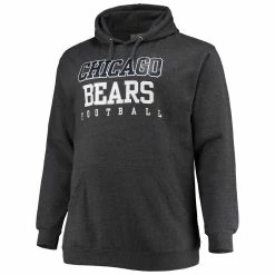 Fanatics Branded Men's Heathered Charcoal Chicago Bears Big & Tall Practice Pullover Hoodie 8 Fanatics Branded Men's Heathered Charcoal Chicago Bears Big & Tall Practice Pullover Hoodie -Fanatics DSCO1136760499 4135 ALT2