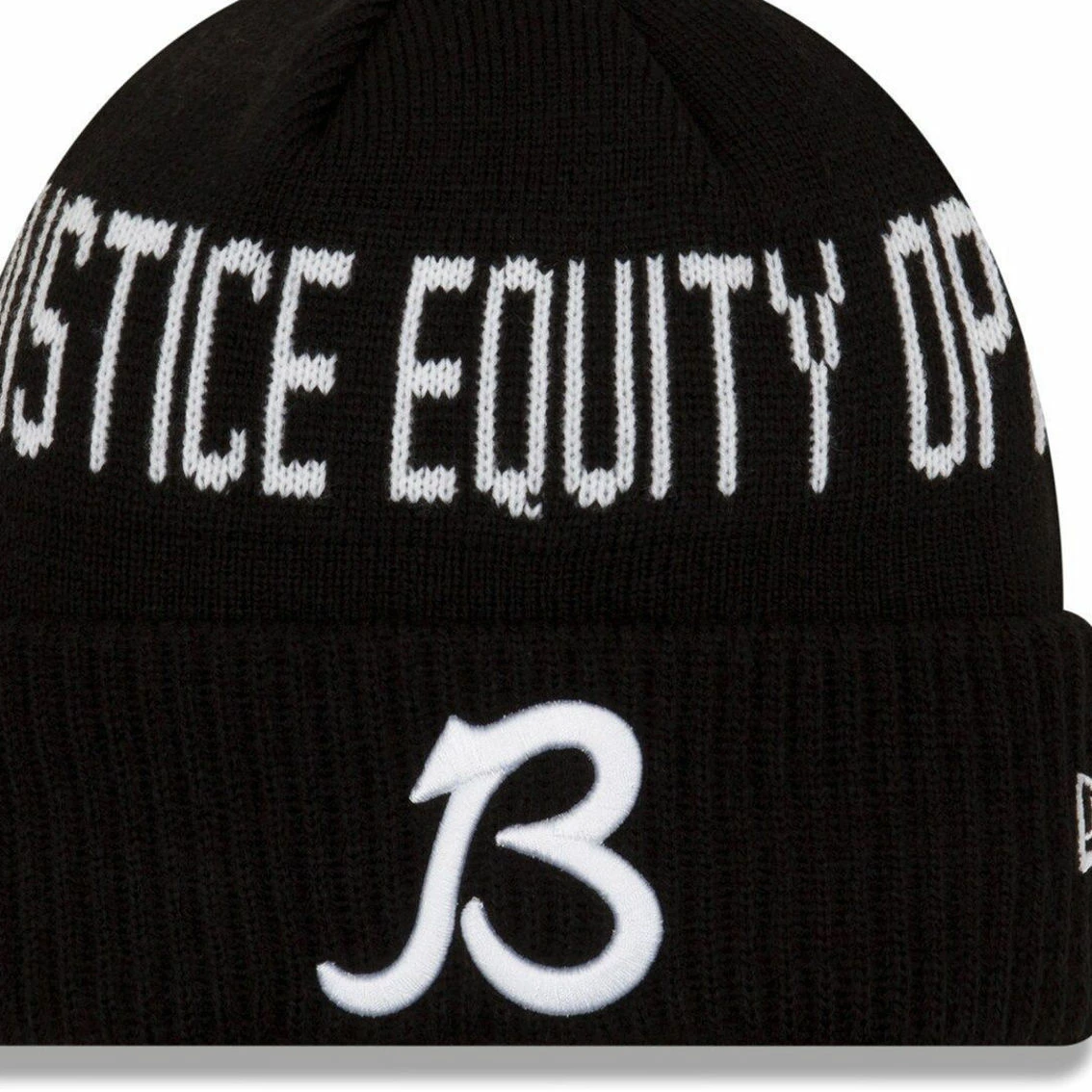 New Era Men's Black Chicago Bears Logo Social Justice Cuffed Knit Hat 4 New Era Men's Black Chicago Bears Logo Social Justice Cuffed Knit Hat - Image 2