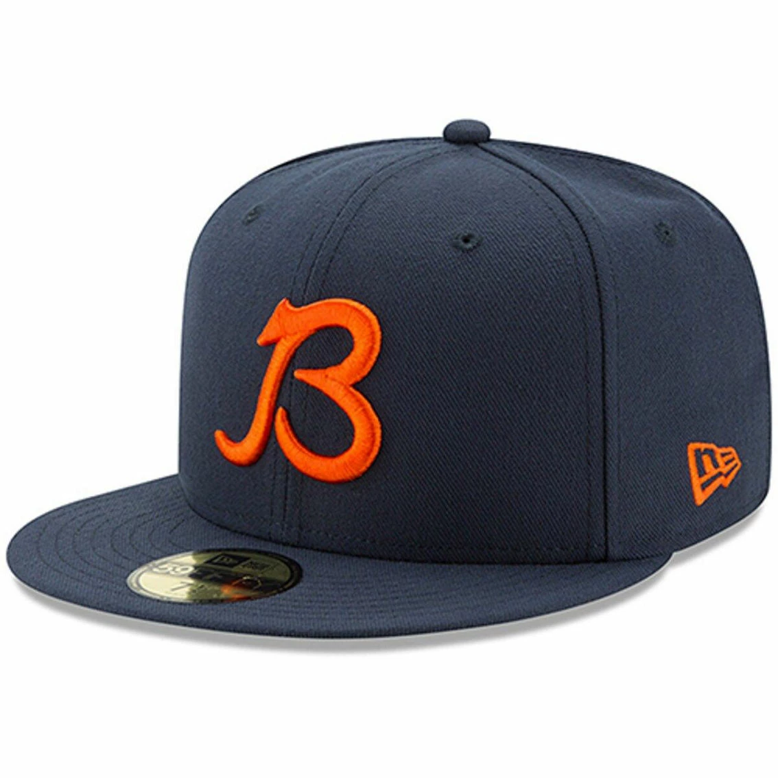 New Era Men's Navy Chicago Bears Logo Omaha 59FIFTY Fitted Hat 4 New Era Men's Navy Chicago Bears Logo Omaha 59FIFTY Fitted Hat - Image 2