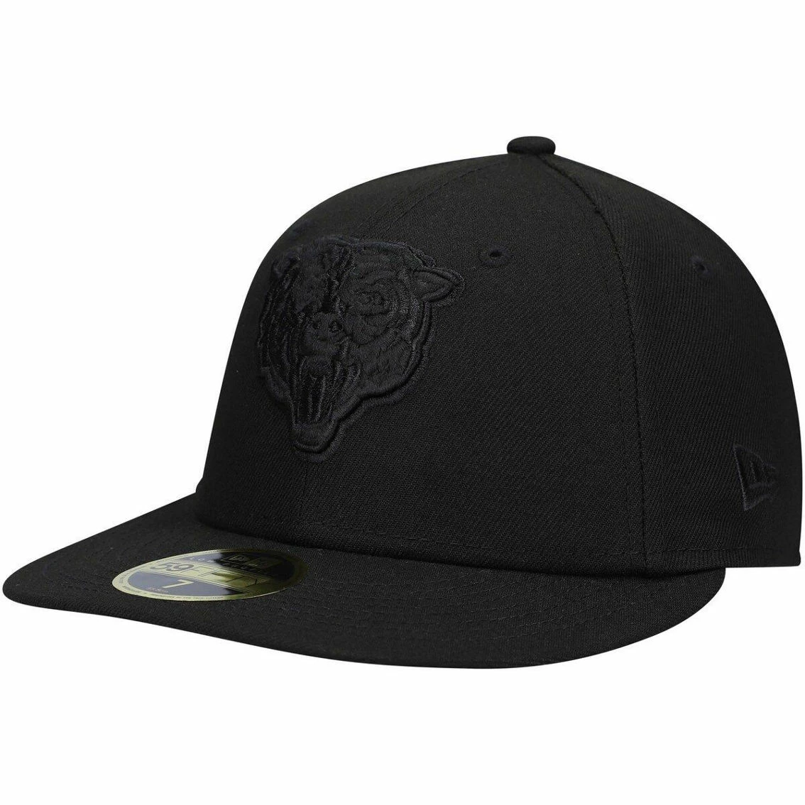 New Era Men's Black Chicago Bears Black On Black Low 59FIFTY II Fitted Hat 3 New Era Men's Black Chicago Bears Black On Black Low 59FIFTY II Fitted Hat