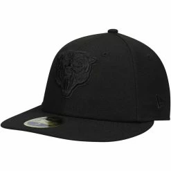 New Era Men's Black Chicago Bears Black On Black Low 59FIFTY II Fitted Hat 7 New Era Men's Black Chicago Bears Black On Black Low 59FIFTY II Fitted Hat -Fanatics DSCO1136761081 1007 ALT1