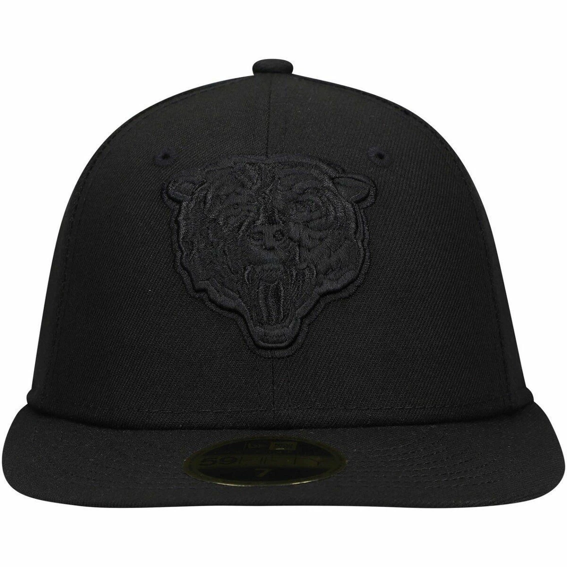New Era Men's Black Chicago Bears Black On Black Low 59FIFTY II Fitted Hat 5 New Era Men's Black Chicago Bears Black On Black Low 59FIFTY II Fitted Hat - Image 3