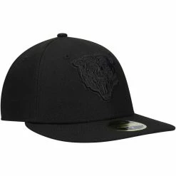 New Era Men's Black Chicago Bears Black On Black Low 59FIFTY II Fitted Hat 9 New Era Men's Black Chicago Bears Black On Black Low 59FIFTY II Fitted Hat -Fanatics DSCO1136761081 1007 ALT3