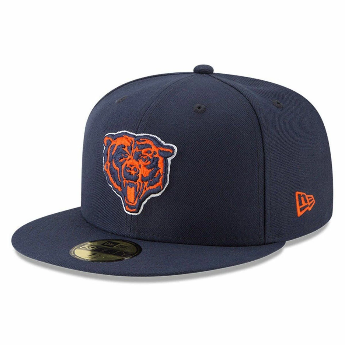 New Era Men's Navy Chicago Bears Omaha Throwback 59FIFTY Fitted Hat 4 New Era Men's Navy Chicago Bears Omaha Throwback 59FIFTY Fitted Hat - Image 2