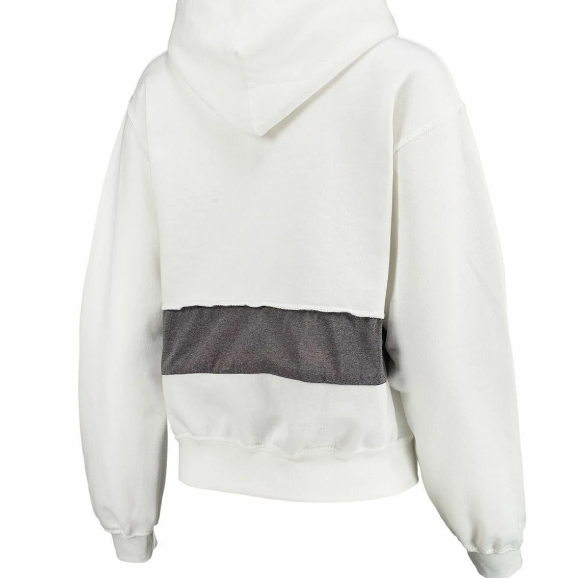 Refried Apparel Women's White Chicago Bears Sustainable Crop Dolman Pullover Hoodie 6 Refried Apparel Women's White Chicago Bears Sustainable Crop Dolman Pullover Hoodie - Image 4