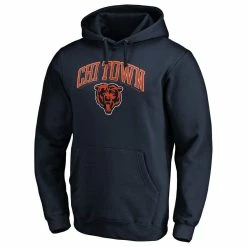 Fanatics Branded Men's Navy Chicago Bears Hometown Fitted Pullover Hoodie -Fanatics DSCO1136761811 1320 ALT2