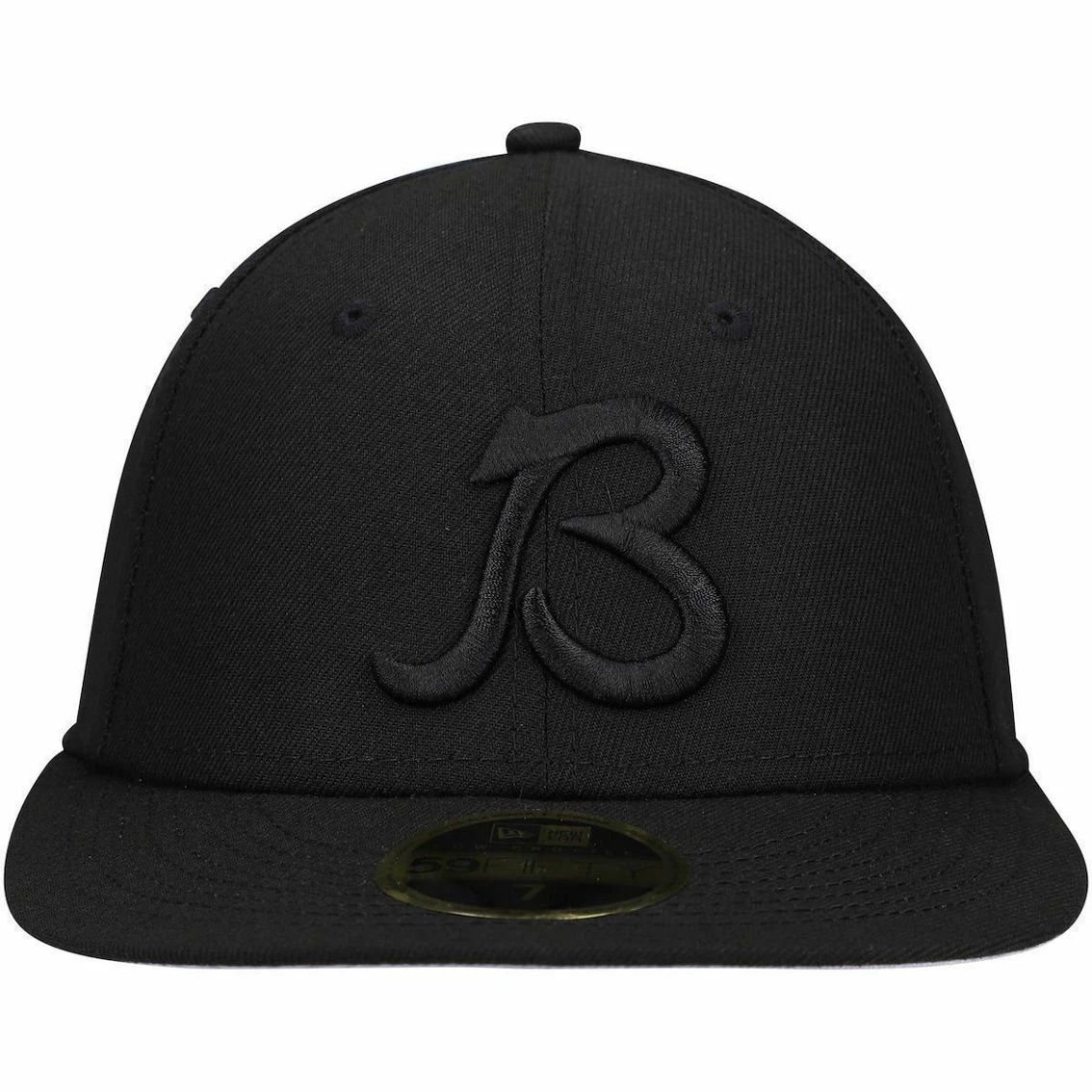 New Era Men's Black Chicago Bears Alternate Logo Black On Black Low 59FIFTY II Fitted Hat 5 New Era Men's Black Chicago Bears Alternate Logo Black On Black Low 59FIFTY II Fitted Hat - Image 3