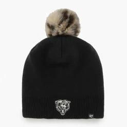 '47 Women's Black Chicago Bears Serengeti Beanie With Pom