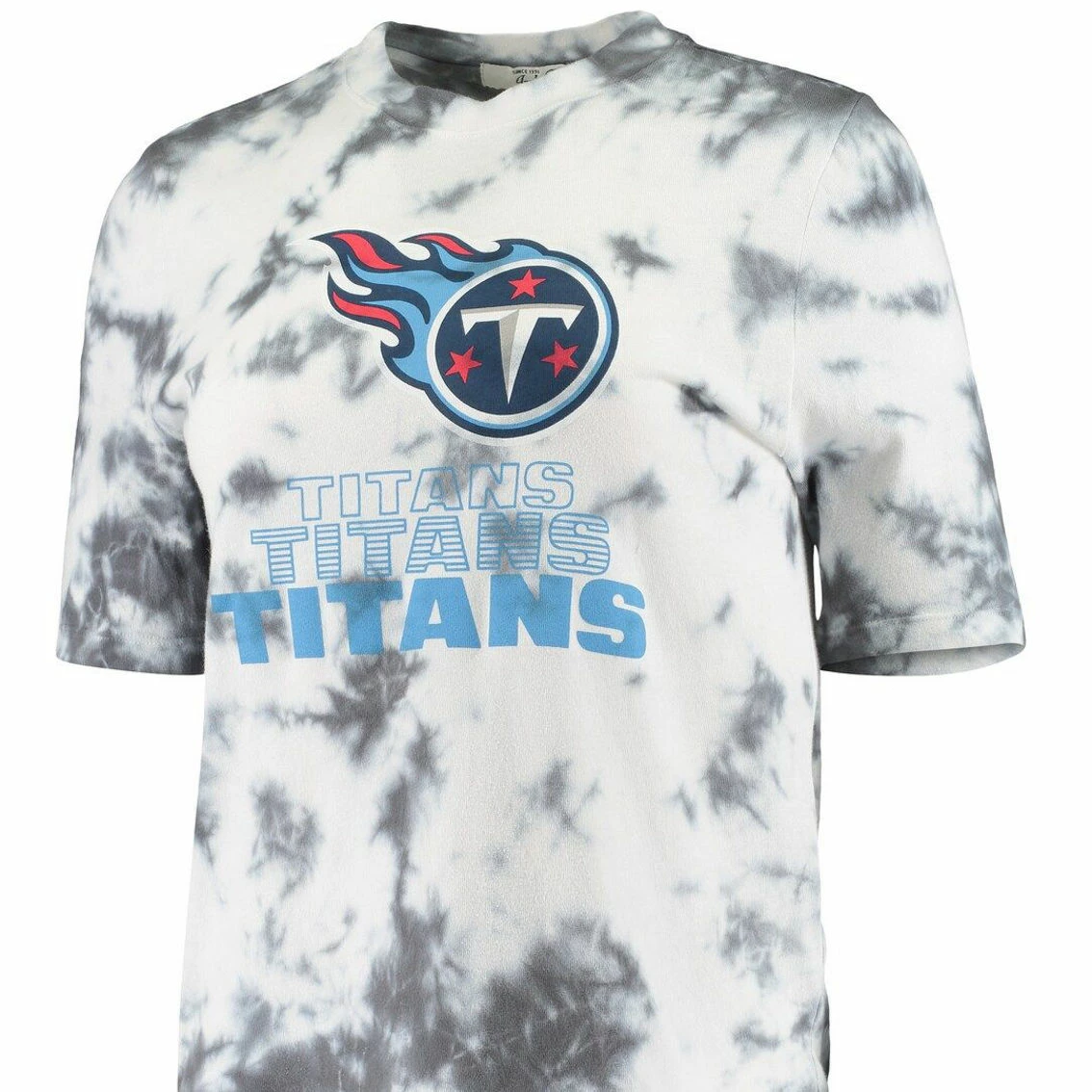 Junk Food Women's Navy Tennessee Titans Team Spirit Tie-Dye T-Shirt 5 Junk Food Women's Navy Tennessee Titans Team Spirit Tie-Dye T-Shirt - Image 3