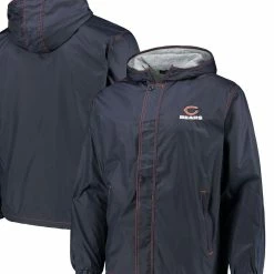 Dunbrooke Men's Navy Chicago Bears Logo Legacy Stadium Full-Zip Jacket