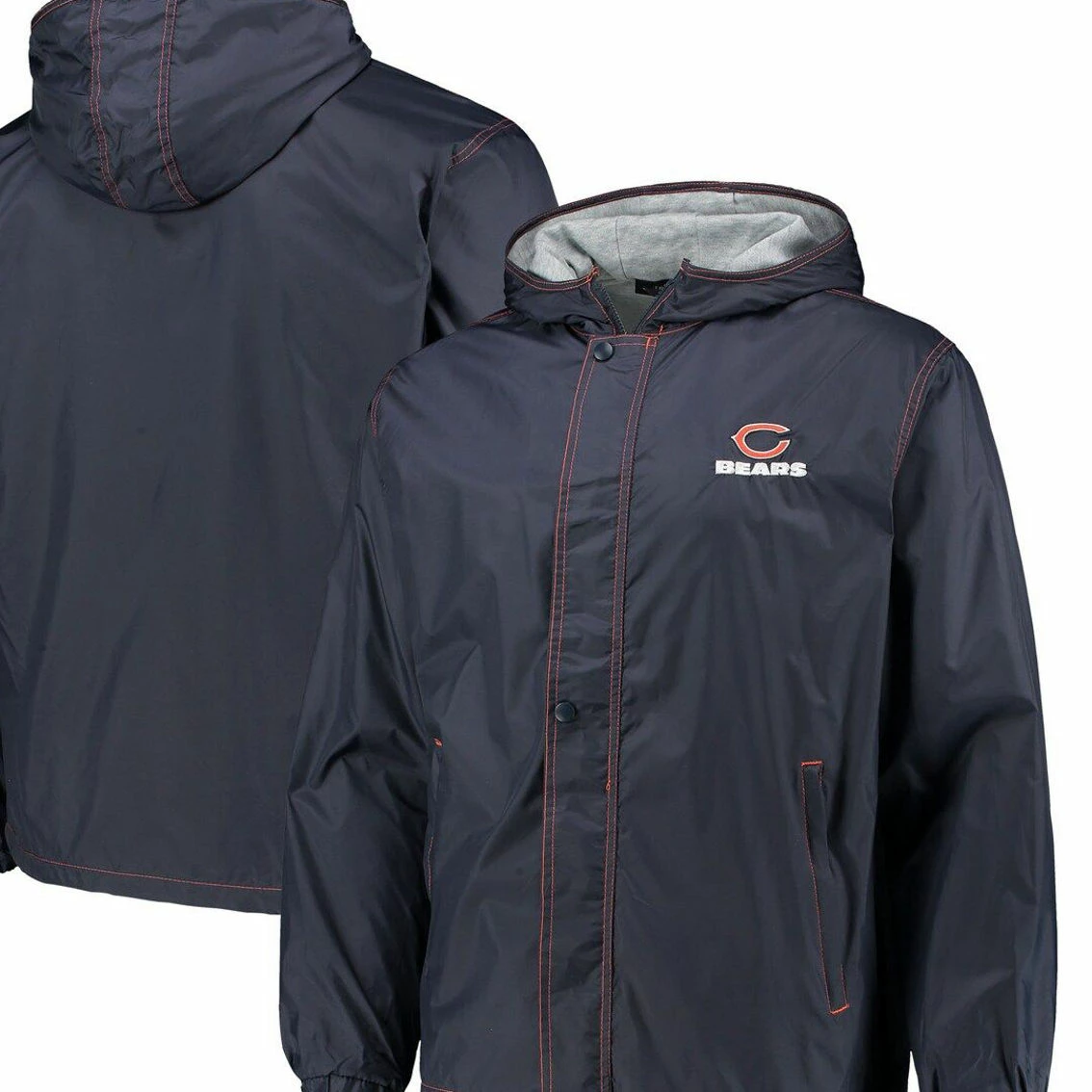 Dunbrooke Men's Navy Chicago Bears Logo Legacy Stadium Full-Zip Jacket 3 Dunbrooke Men's Navy Chicago Bears Logo Legacy Stadium Full-Zip Jacket