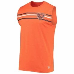 New Era Men's Orange Chicago Bears Brushed Sleeveless Tank Top -Fanatics DSCO1136763118 2294 ALT2