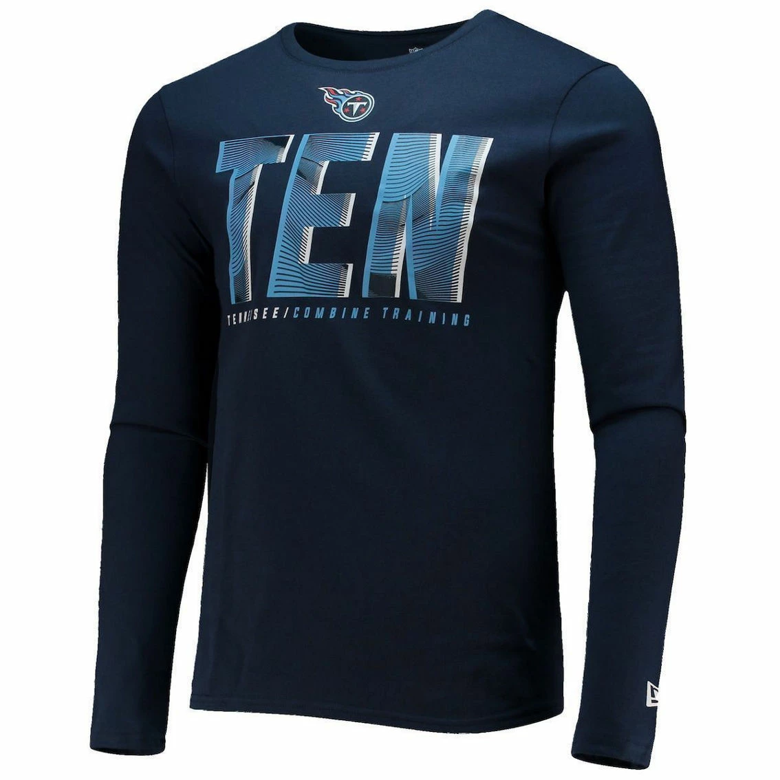 New Era Men's Navy Tennessee Titans Combine Authentic Static Abbreviation Long Sleeve T-Shirt 5 New Era Men's Navy Tennessee Titans Combine Authentic Static Abbreviation Long Sleeve T-Shirt - Image 3