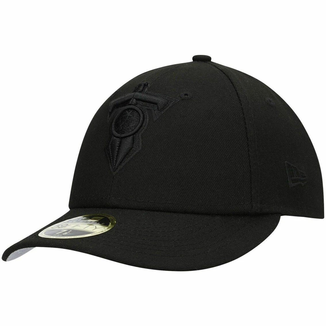 New Era Men's Black Tennessee Titans Alternate Logo Black On Black Low 59FIFTY II Fitted Hat 4 New Era Men's Black Tennessee Titans Alternate Logo Black On Black Low 59FIFTY II Fitted Hat - Image 2