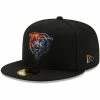 New Era Men's Black Chicago Bears Logo Color Dim 59FIFTY Fitted Hat 1 New Era Men's Black Chicago Bears Logo Color Dim 59FIFTY Fitted Hat -Fanatics DSCO1136763431 1007
